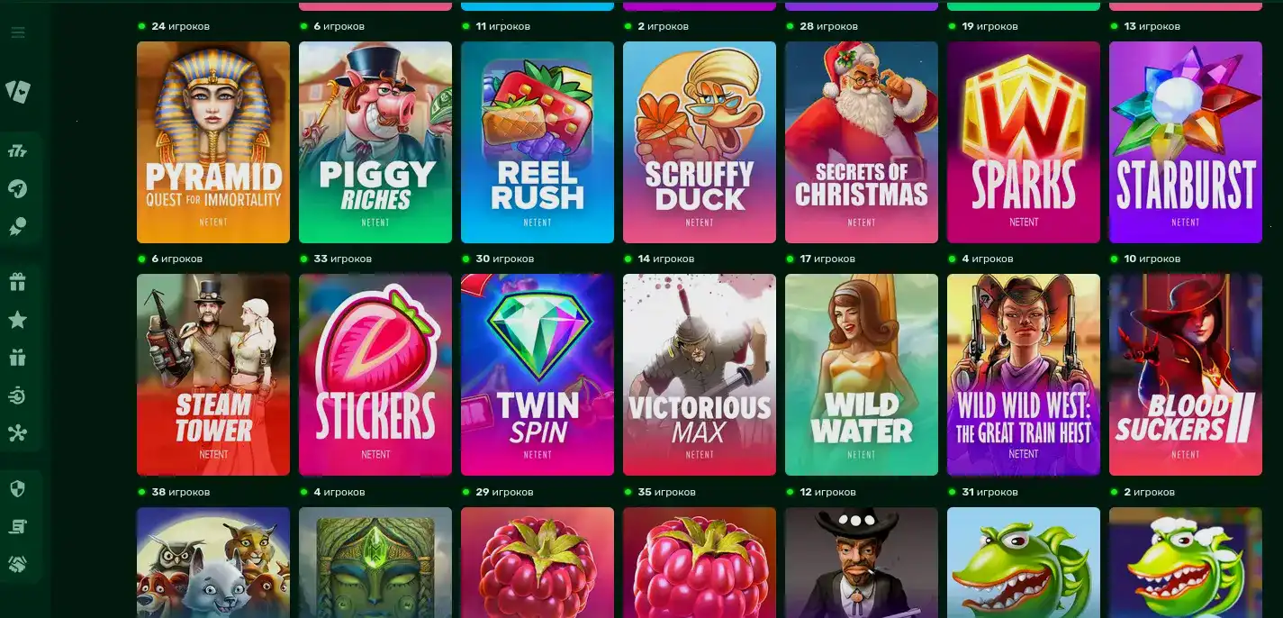 Интерфейс казино Casino X с играми и турнирами